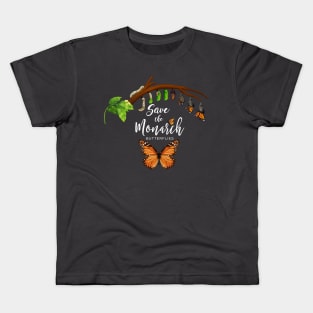 Save the Monarch Butterflies Kids T-Shirt